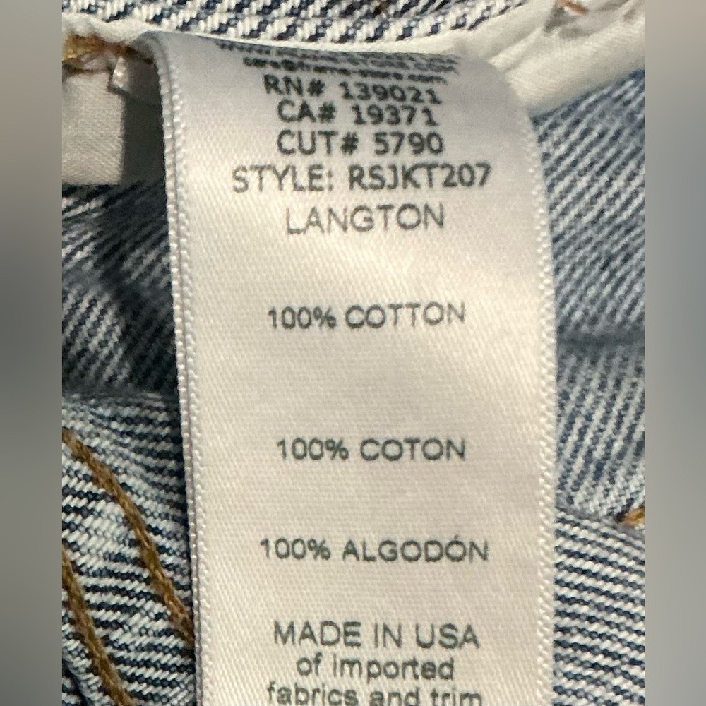 Frame Denim Blue Jean Jacket $375 - Picture 7 of 7